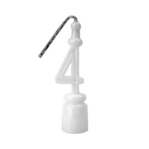 Vela p/ Aniversario Bianco C/10 Nº 4 Branco