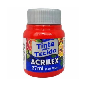 Tinta Acrilex P/ Tecido 37ml Vermelho Tomate R-583