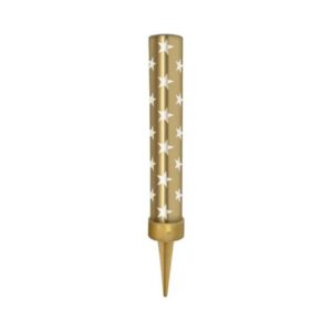 Vela Vulcão Dourado Silver Festas R-V170D