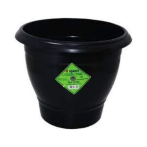 Vaso Redondo Grande 15L Preto Inplast R-6618