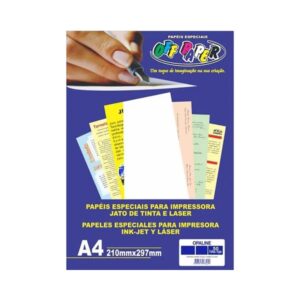 Papel Opaline Branco A4 180G 50fls Off Paper R-31