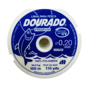 Linha p/ Pesca Mono Dourado Nº0.20 100m c/20