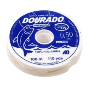 Linha p/ Pesca Mono Dourado Nº0.50 100m c/20