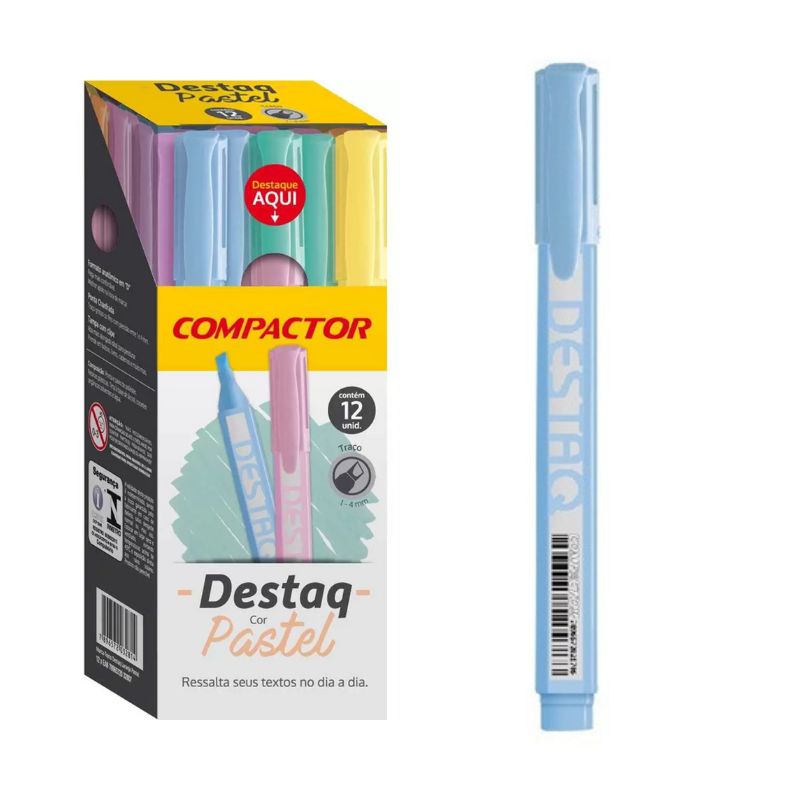 Marca Texto AZ Pastel Compactor C/12 R-1753082