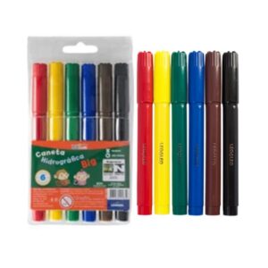 Pincel Escolar Grosso 06cores Leo&Leo R-4583