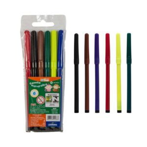 Pincel Es. Leo&Leo Fino 06 cores PCT/12 R-4478