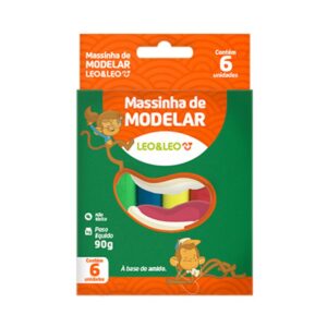 Massa de Modelar 90g 6 cores Leo&Leo C/12 R-4357