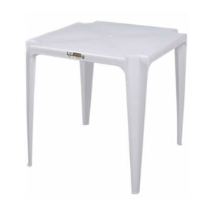 Mesa Plástica Quadrada Branca Mor R-1001