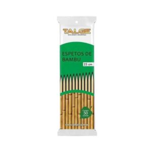 Espeto de Bambu 25cm Talge C/50 R-7219