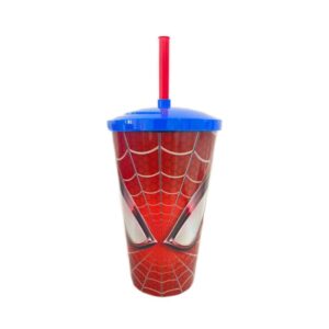 Copo C/Tampa/Canudo Spider Lumar 600ml R-899
