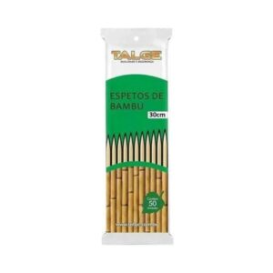 Espeto de Bambu Talge 30cm C/50 Ref 7221