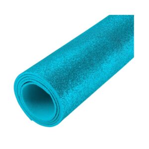 Emborrachado Glitter Az Ciano c/10 BRW R-PE3003