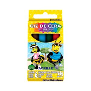 Giz de Cera 06 Cores C/12 Acrilex R-9006