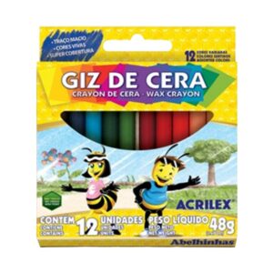 Giz de Cera 12 Cores C/12 Acrilex R-9012