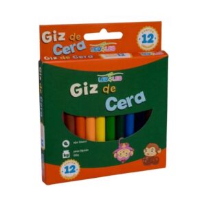 Giz de Cera Fino Leo&Leo 12 Cores c/12 R-4504