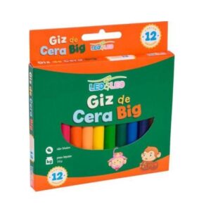 Gizão de Cera 12 Cores Grosso Leo&Leo c/12 R-4462