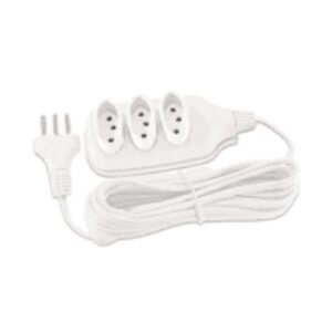 Extensão New Par 3x0,75 05 M Branco 20A R-225430