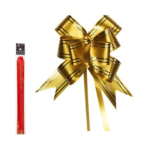 Laço Facil Sort C/10 1,5x28cm Fio Dourado Gala