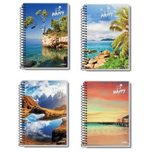 Caderno 1/4 CD 96Fls Happy Adv Credeal C/5 CX12 R-7370