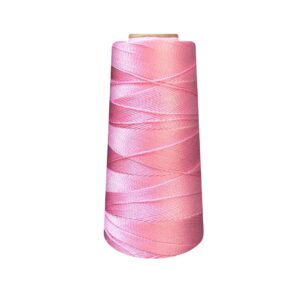 Linha de Crochê Rainha Cone Rosa Grossa R-1318