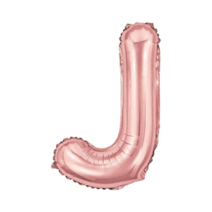 Balão Metalizado 16x40cm Rose "J" c/6 R-8199