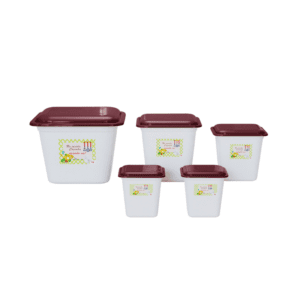 Conj. Mantimentos Quad New Decor Sort 5Pçs Pratic R-798