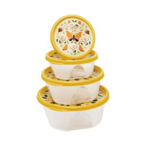 Kit 4 Pote Jaguar Redondo Decor R-4063