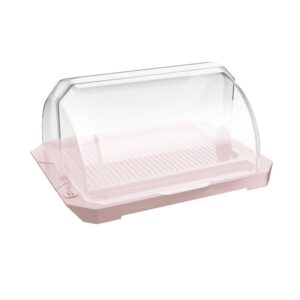 Porta Pão UZ Rosa Tampa Trans Ref.UZ244-ROS