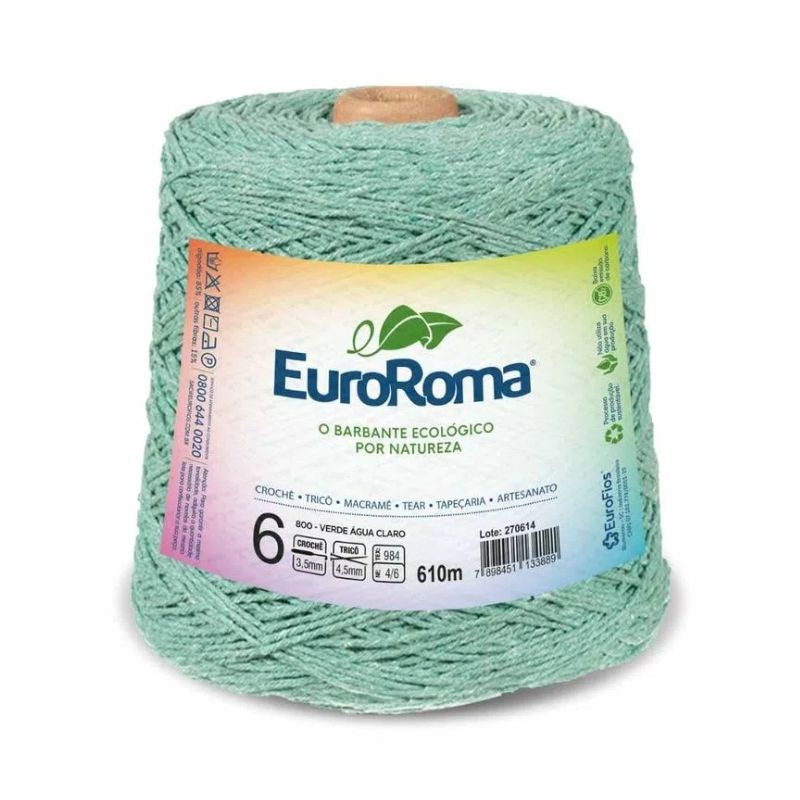 Barbante Euroroma VD Agua CL 4/6 600g Ref.620/800