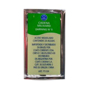 Agulha de Mão Coats Milward Nº05 Cartela c/20