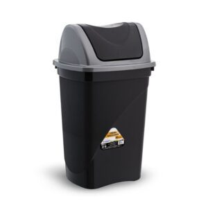 Lixeira Basculante 30L Preto Plasmont R-0258