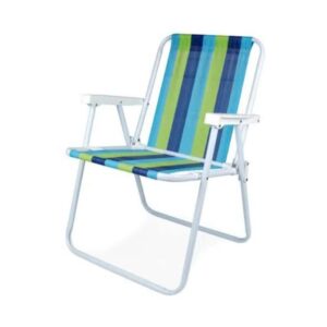 Cadeira de Praia Alta Fixa de Aço Sort Mor R-2002