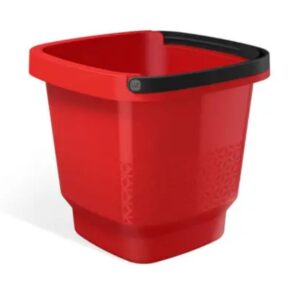 Balde Vermelho C/Alça Preta 12L UZ R-UZ415-VM