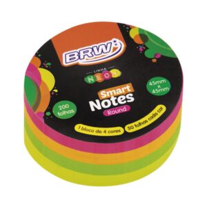 Bloco Nota Round Neon Sort 45x45 BRW R-BA4502