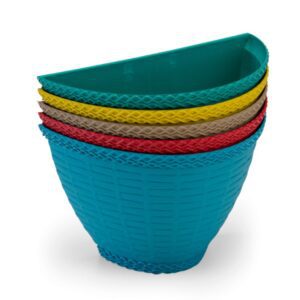 Vaso Parede Rattan Color 17x10 Injeplastec R-539