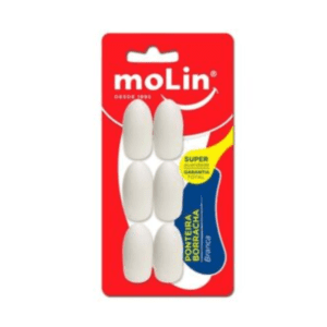 Borracha Ponteira Branca BT/6 Molin R-14203