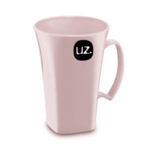 Caneca Uz 400ml Cappucc Rosa Solida Ref.UZ161-ROS