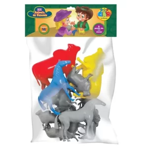 Brinq GGB Kit Animais da Fazenda C/14Pçs R-260
