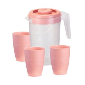 Jarra C/3 Copos Transparente 2L Rainha R-86