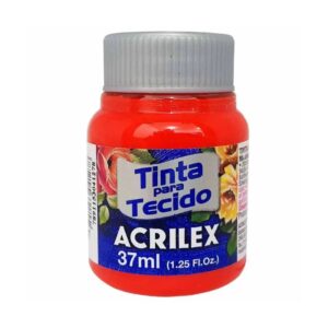 Tinta Acrilex P/ Tecido 37ml Vermelho Fogo R-507