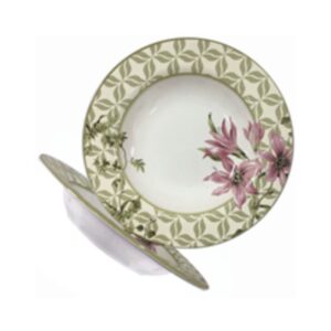 Prato Fundo Ceramic Aves Havan CX/24 Aleanza 8225