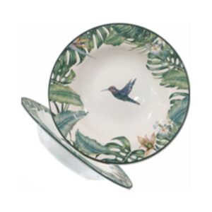 Prato Fundo Ceramic Beija Flor CX/24 Aleanza 1150