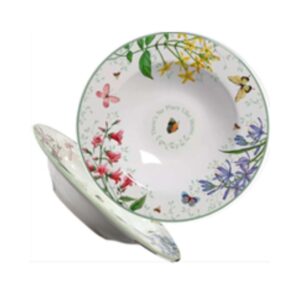 Prato Fundo Ceramic Butterfly CX/24 Aleanza 1006