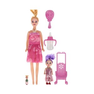 Brinq Zein Boneca Amy Family C/3 Acessorio R-3910