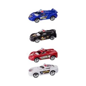 Brinq Zein Carro Policia Fricção C/4 R-4843