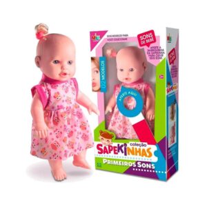 Brinq Milk Boneca Sapekinha 1° Sons R-478