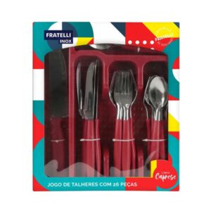 Talher+Faca P/Chur Caprese c/26 VM Fratelli R-2018