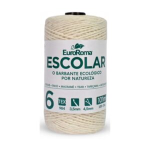 Barbante Euroroma Escolar 4/6 Cru101m  R-180.6/100