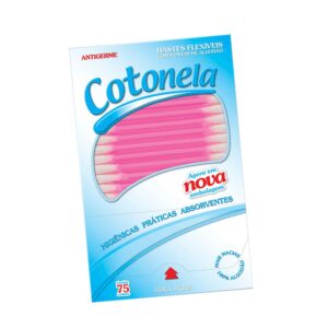 Cotonete Cotonela Cx/5dz Rosa Ref.33