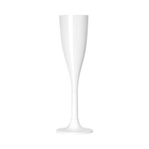Taça 120ml Champagne Branca c/4 Strawplast R-677